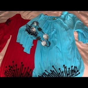 Living Hula longsleeve off shoulder dresses